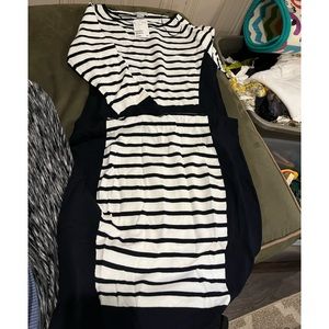 H&m 3/4 sleeve stretchy sweatery (but not thick!) knee length dress nwt